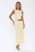 This Is The Look Mesh Maxi Dress Yellow