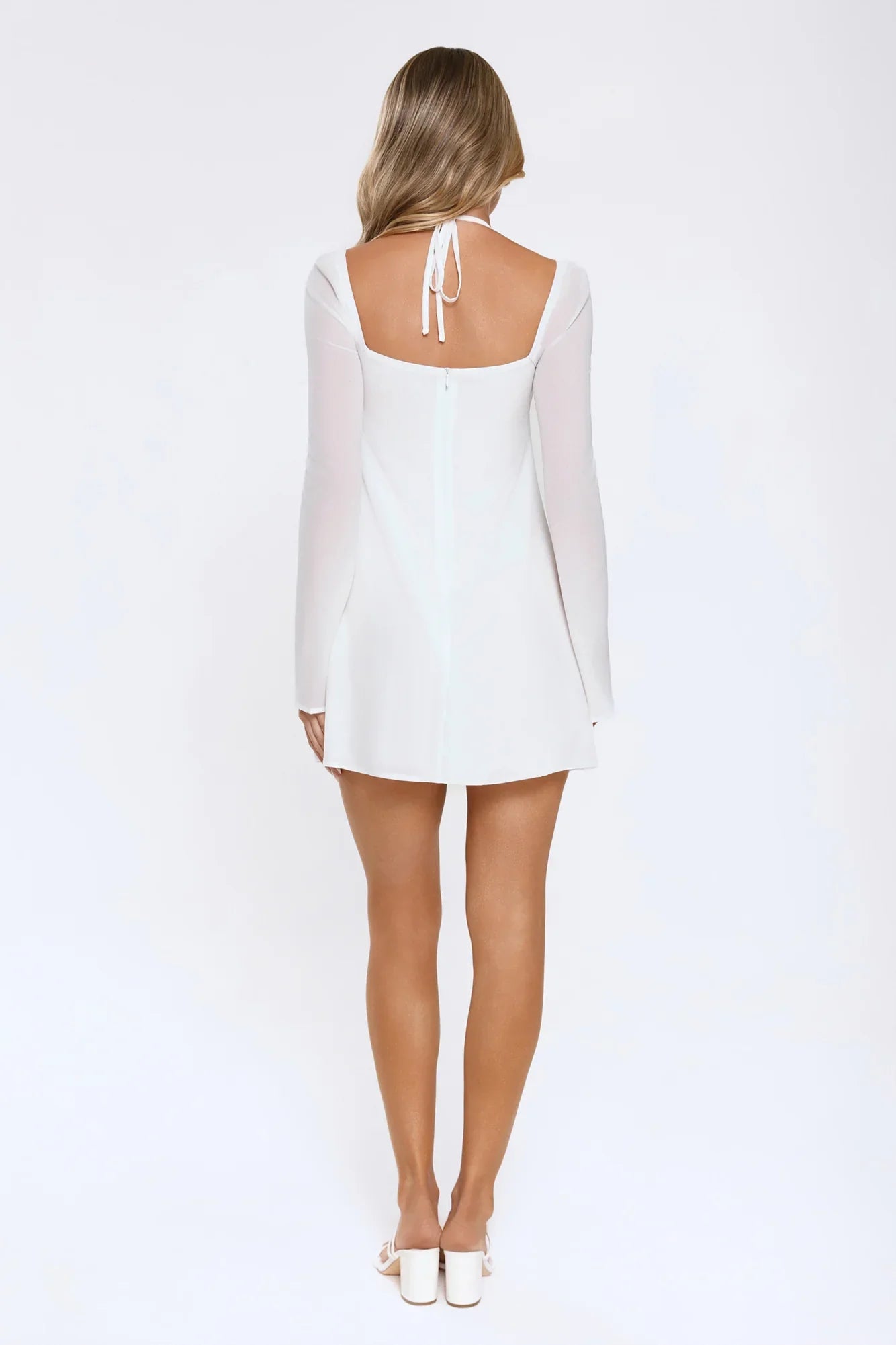 Trendiest Girl Mini Dress White