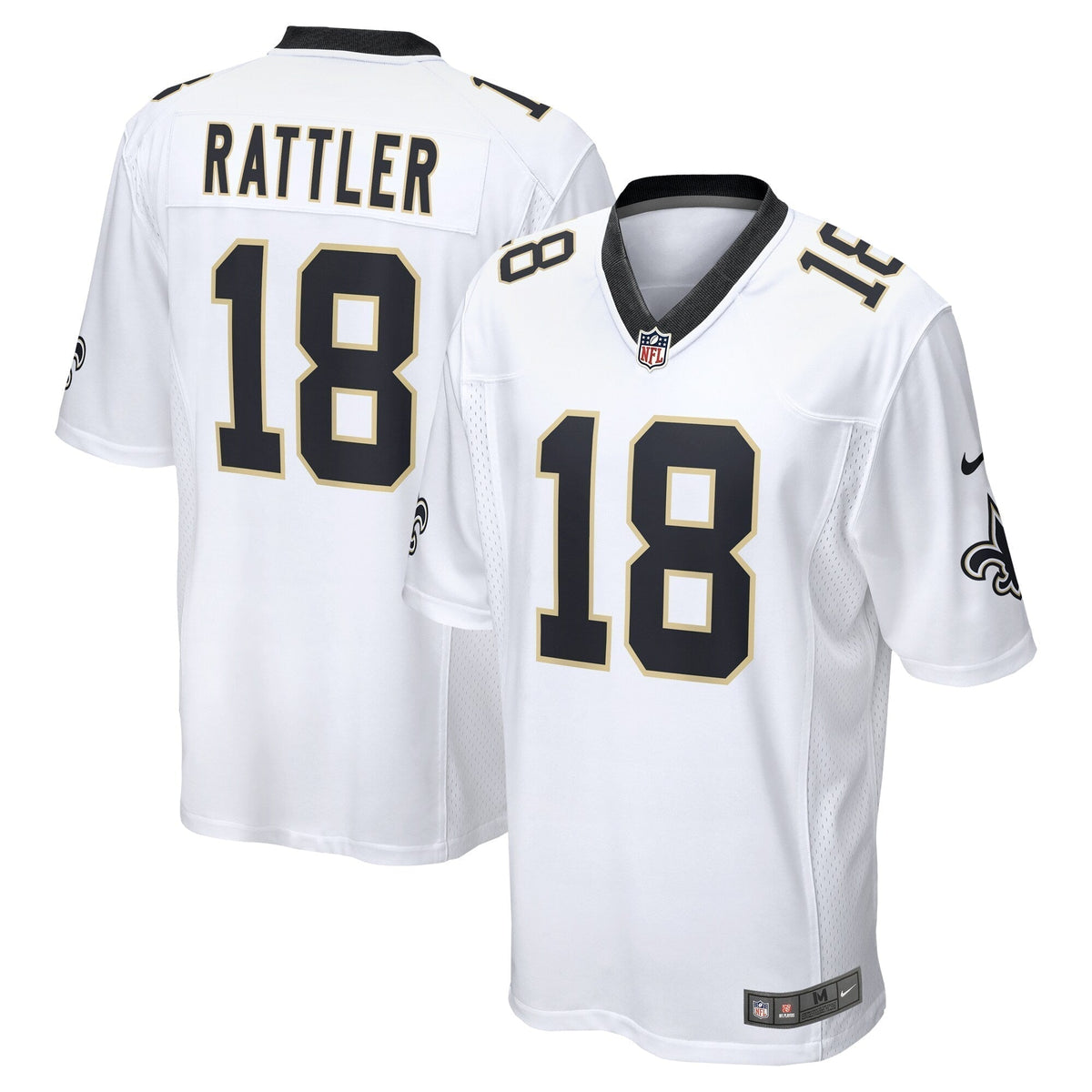 Spencer Rattler New Orleans Saints Nike 2024 NFL Draft Game   Jersey - White