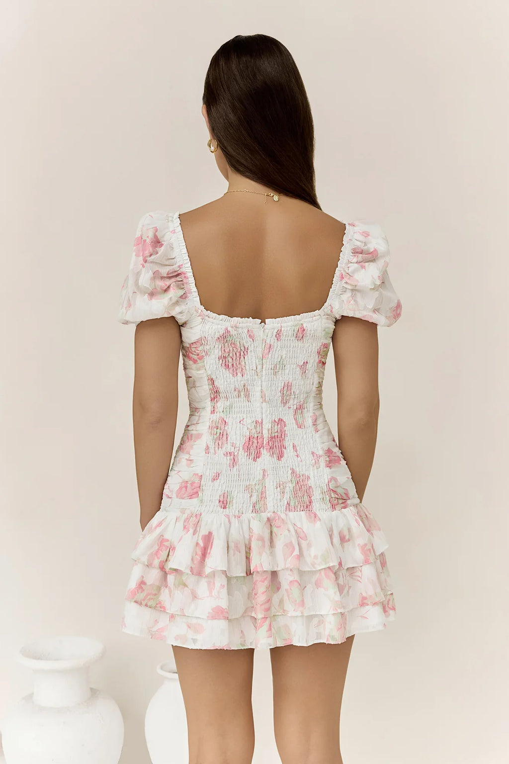 Flora’s Dream Mini Dress White