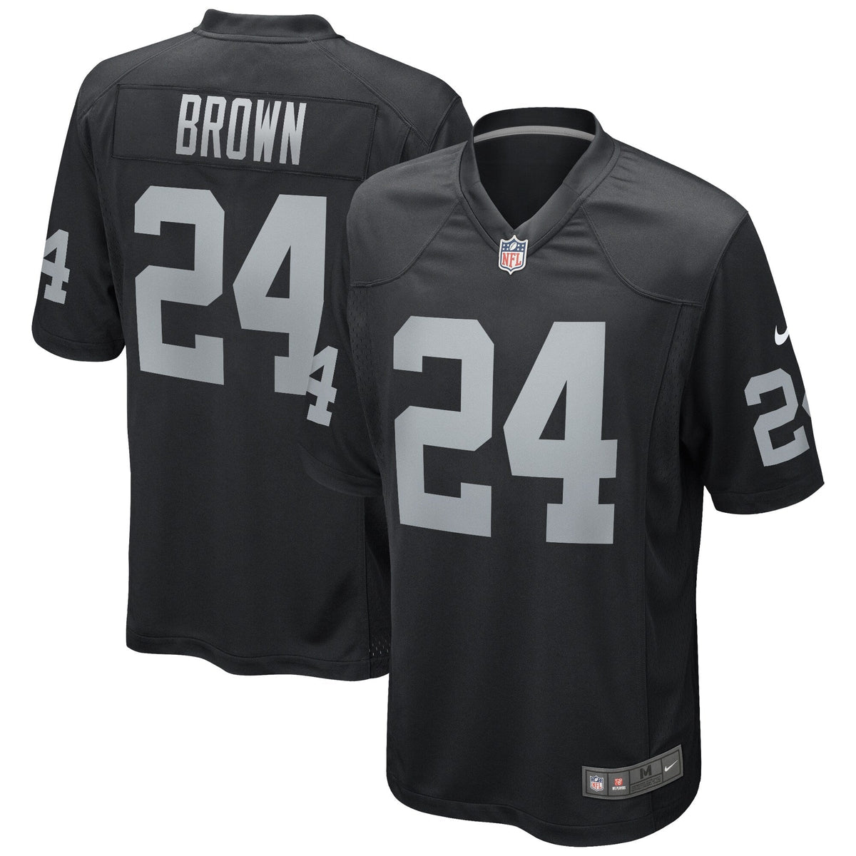 Willie Brown Las Vegas Raiders Nike Game Retired   Jersey - Black