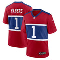 Men's New York Giants Malik NabersRed Jersey #1