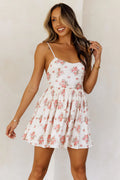 Girl Of Charm Mini Dress Cream