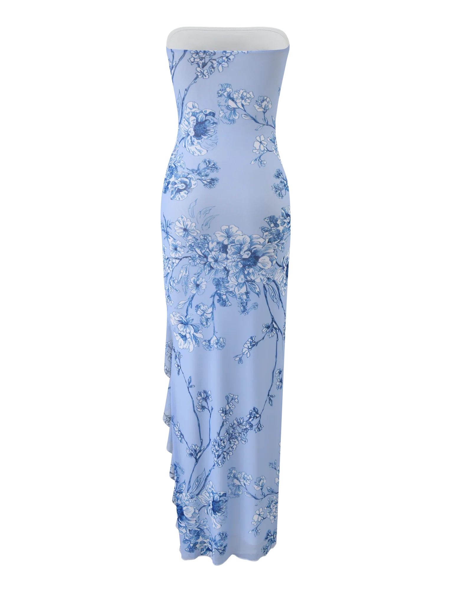 THEO MAXI DRESS - BLUE FLORAL