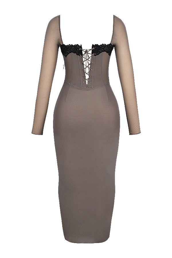 smoke corset dress