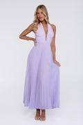 Chic Energy Shift Halter Maxi Dress Purple