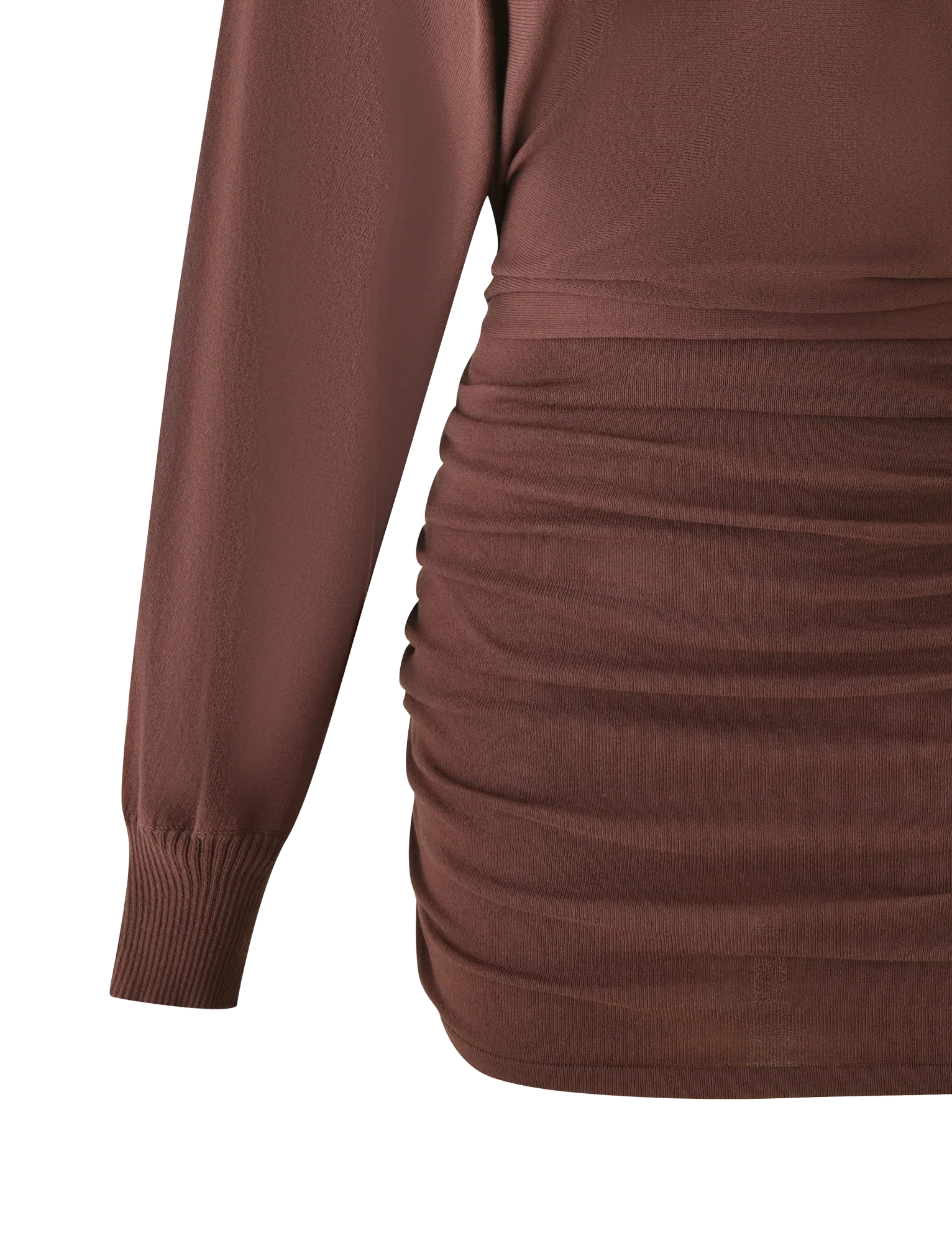 JANINE MINI DRESS - CHOCOLATE