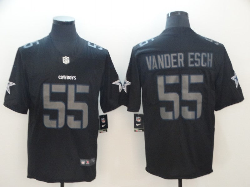 Men's Dallas Cowboys Leighton Vander Esch #55 Black Alternate Game Jersey1