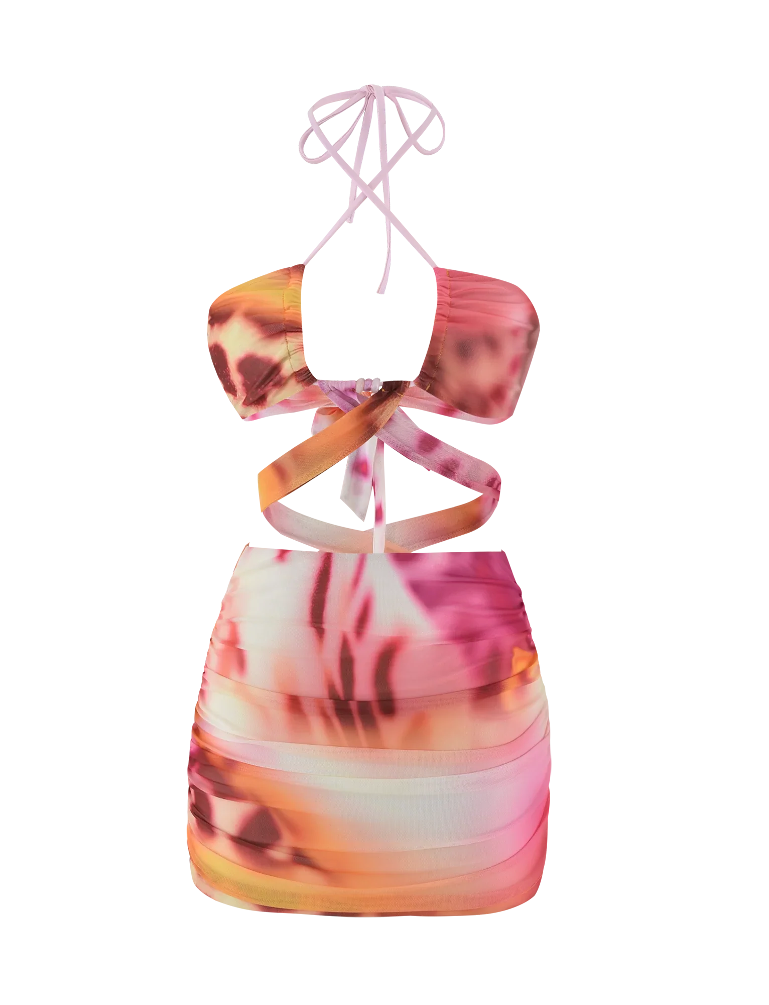 ZARIAH MINI DRESS - MACRO ORCHID