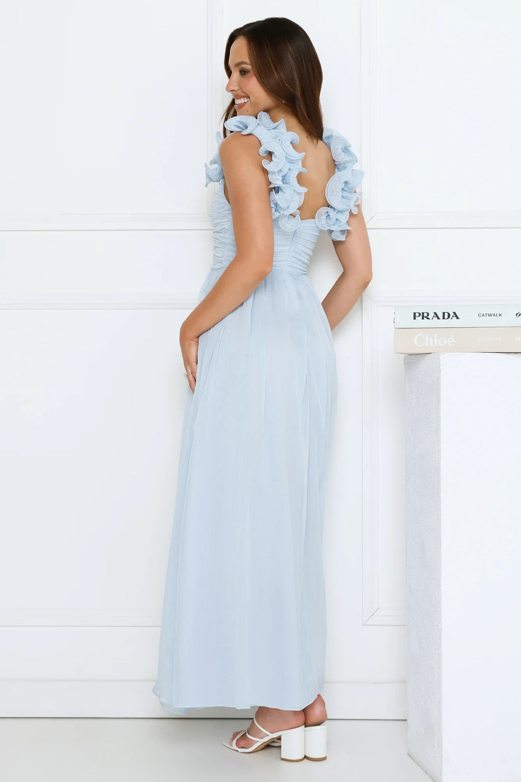 Dusk Pop Maxi Dress Blue