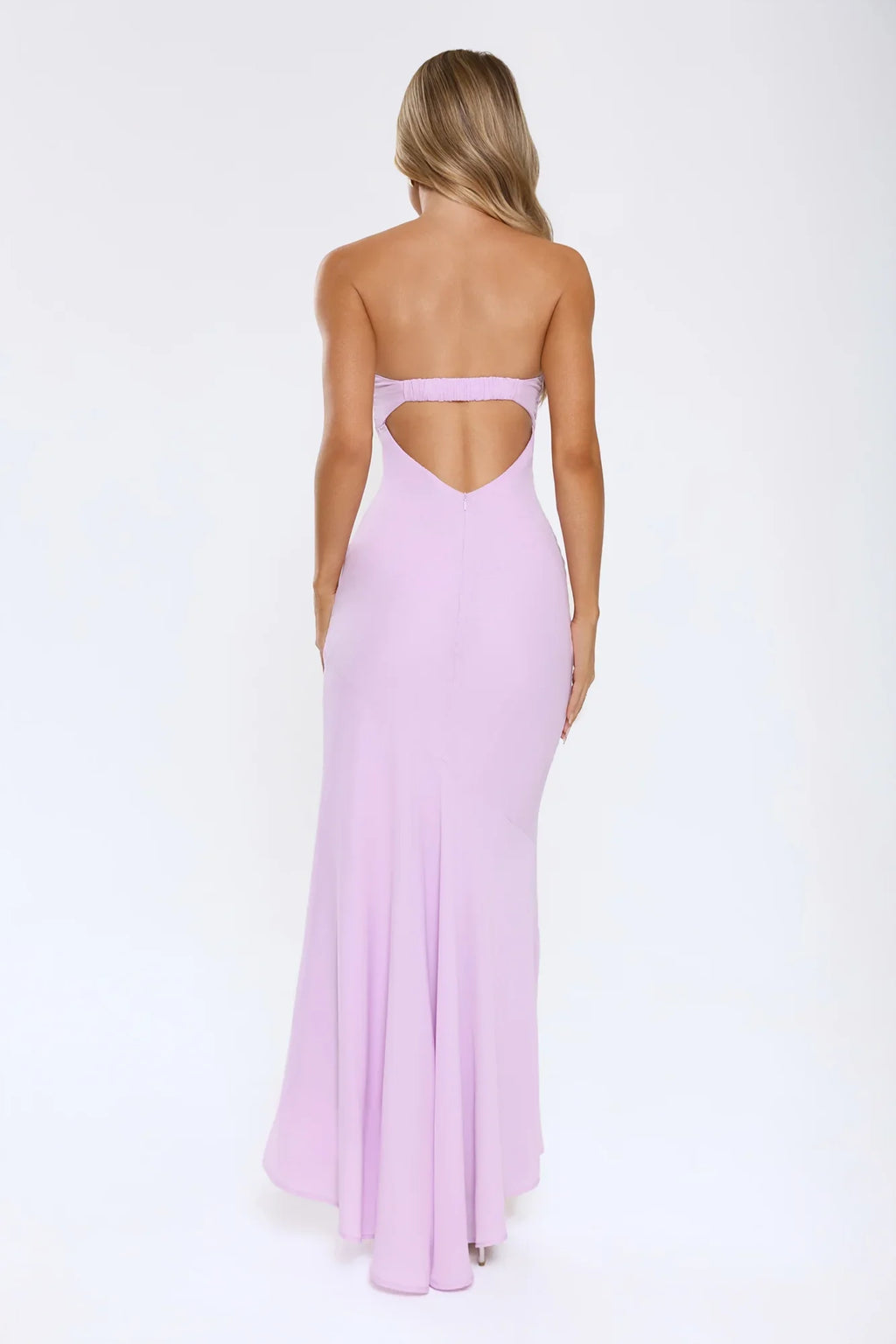 Flirt With Purpose Strapless Maxi Dress Lilac