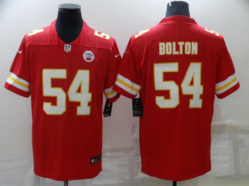 Men's Kansas City Chiefs Nick Bolton #54 Red Game Jersey1