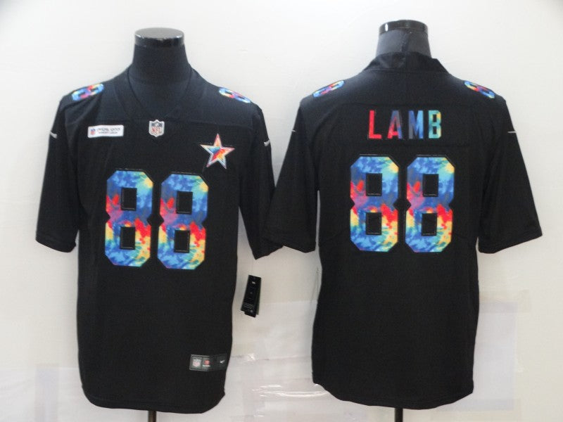 Men's Dallas Cowboys CeeDee Lamb #88 Black Alternate Game Jersey1