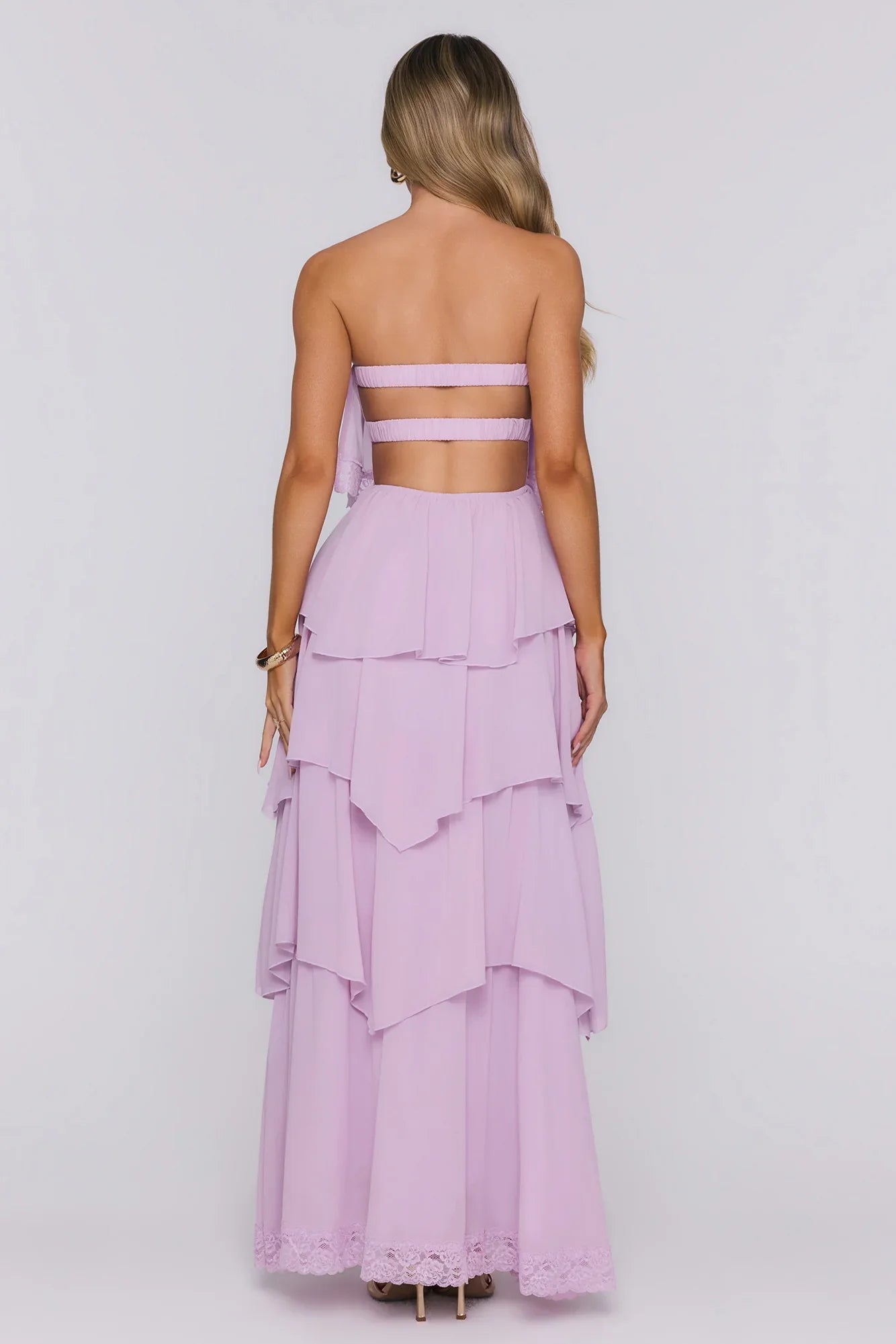 Starlet Season Strapless Maxi Dress Lilac