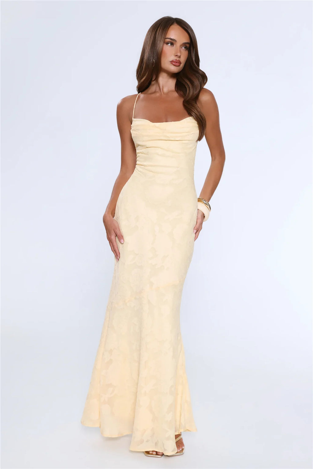Bridge To Wonderland Maxi Dress Lemon