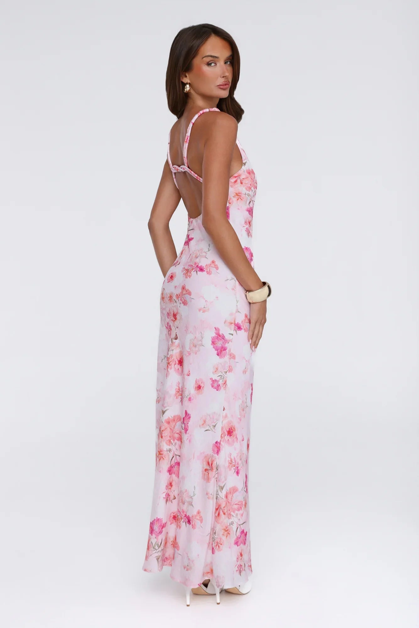 Flowers In the Sun Maxi Dress Pink