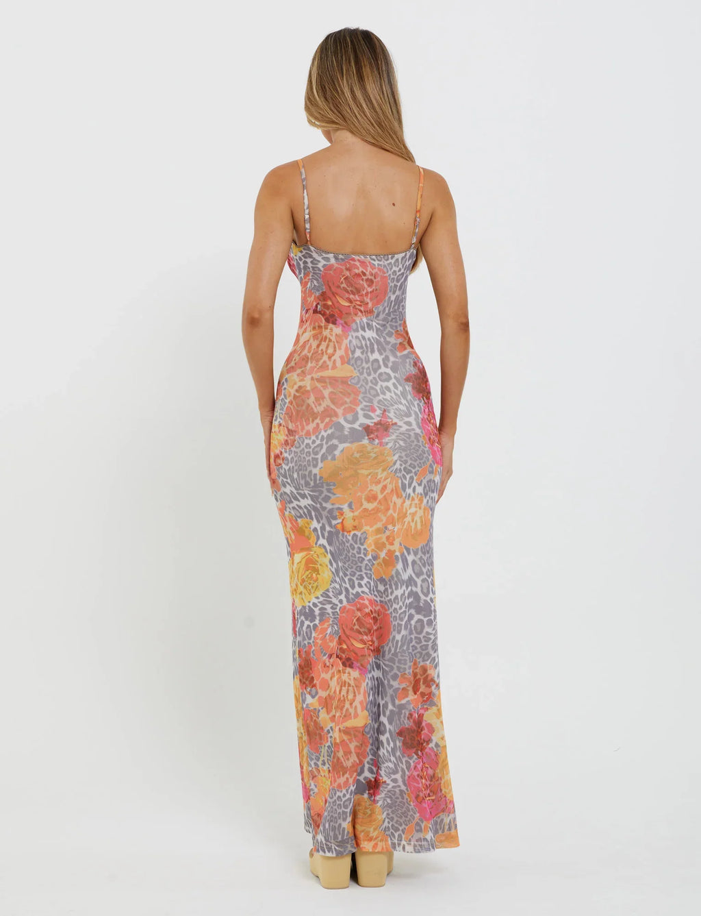JULIANNA DRESS - MULTI : LEOPARD : ORANGE LEOPARD