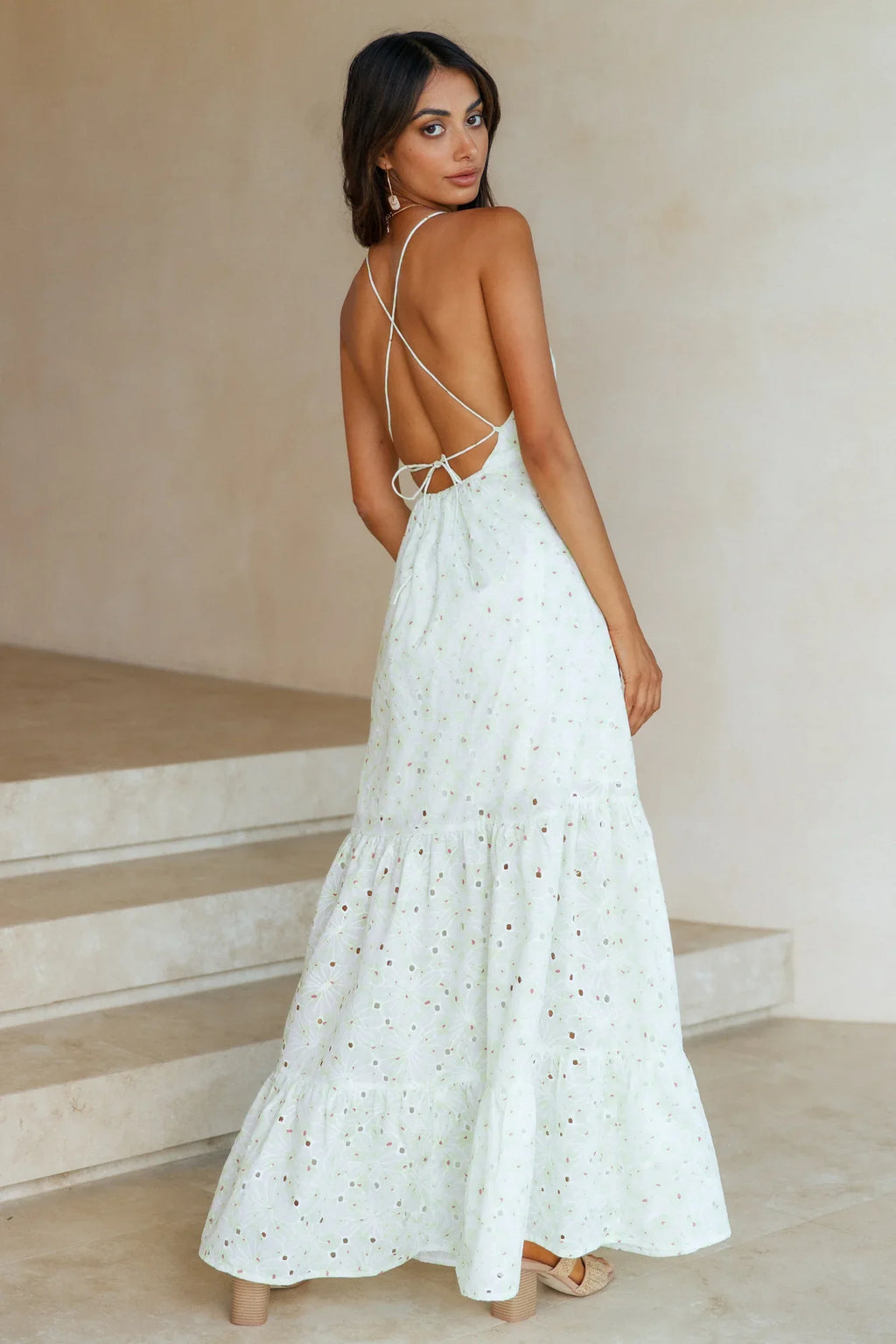 Trust My Words Maxi Dress Green