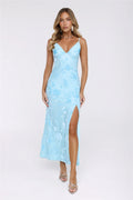Daisy Glow Maxi Dress Blue