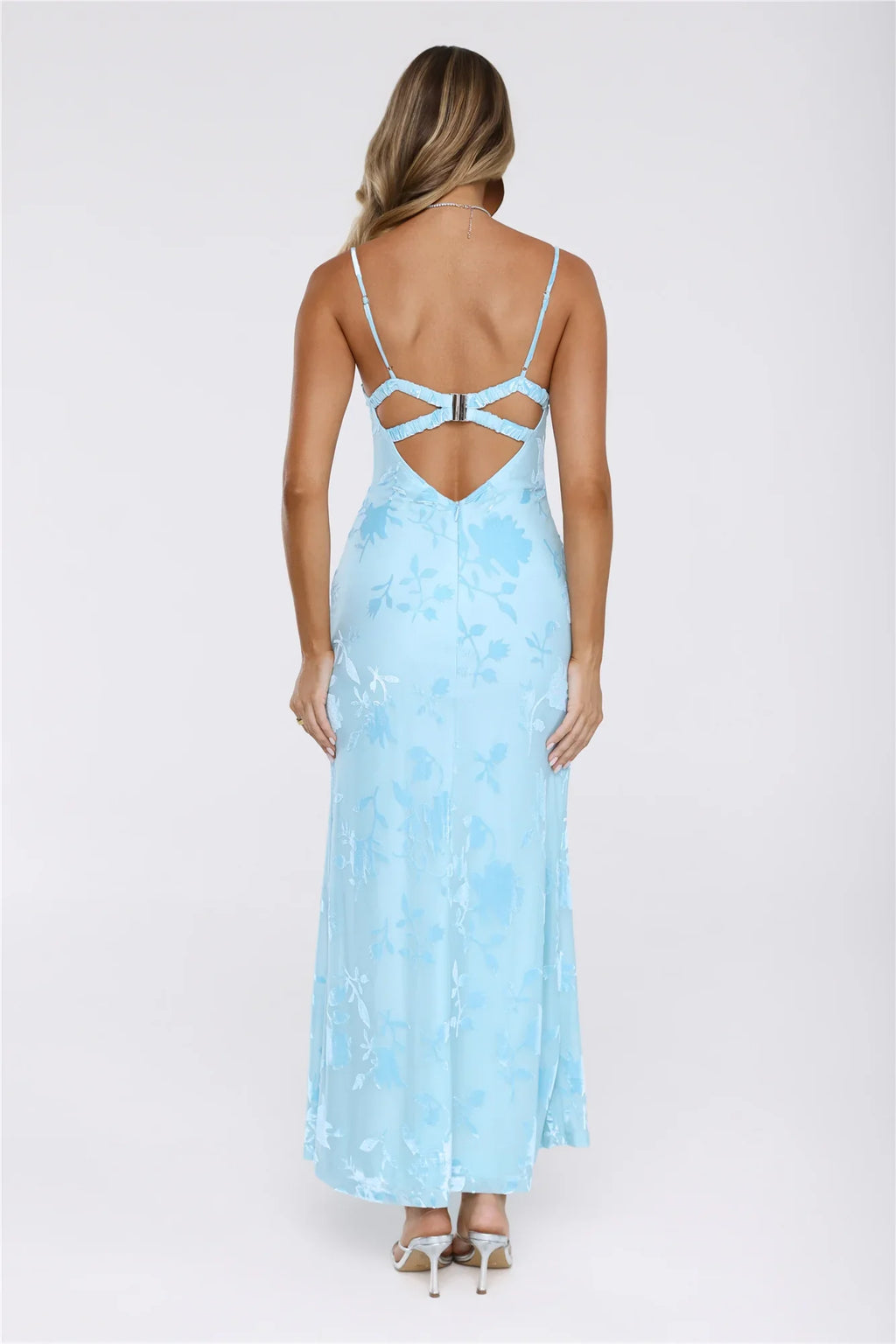 Daisy Glow Maxi Dress Blue