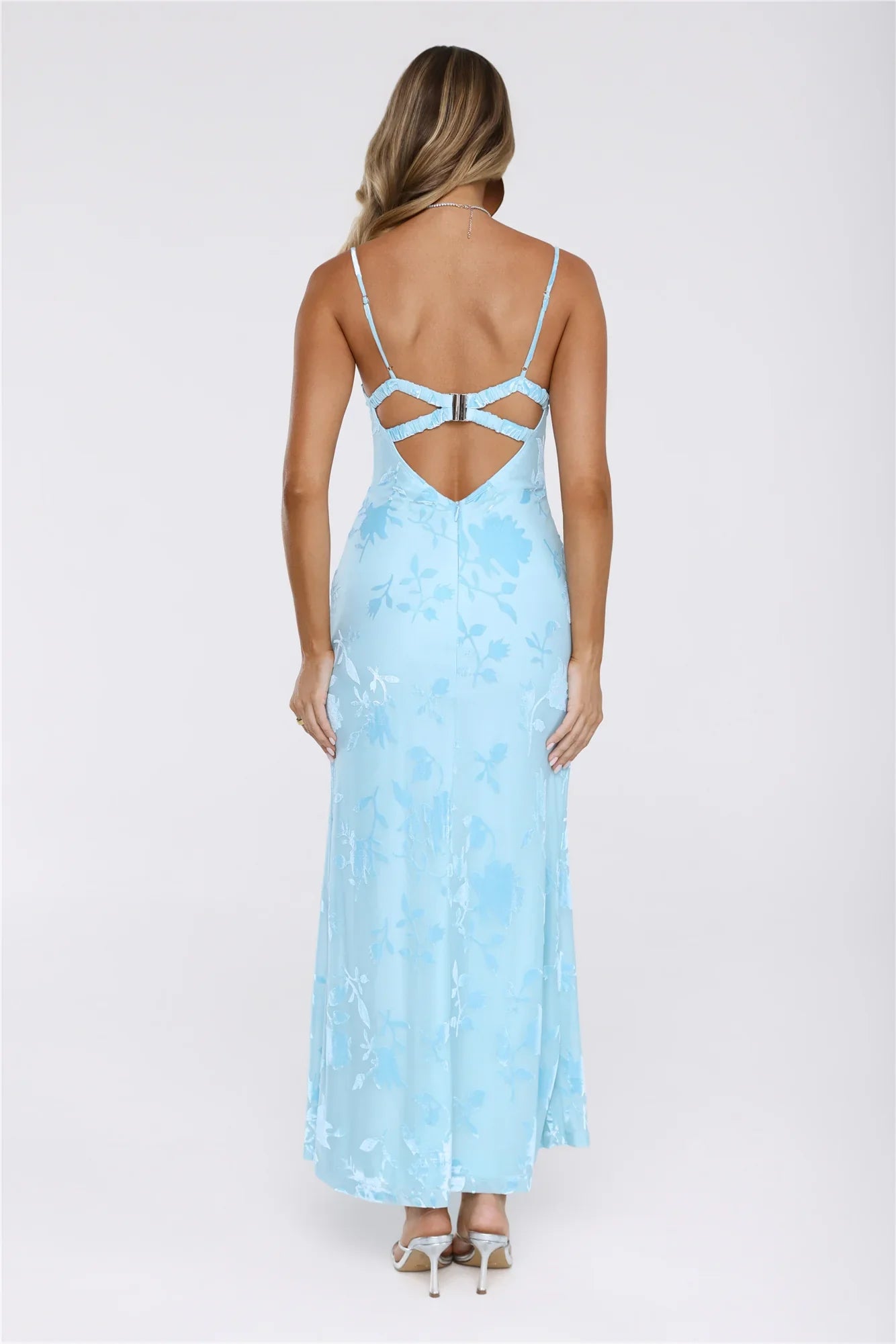 Daisy Glow Maxi Dress Blue