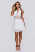 Just The Mood Mini Dress White