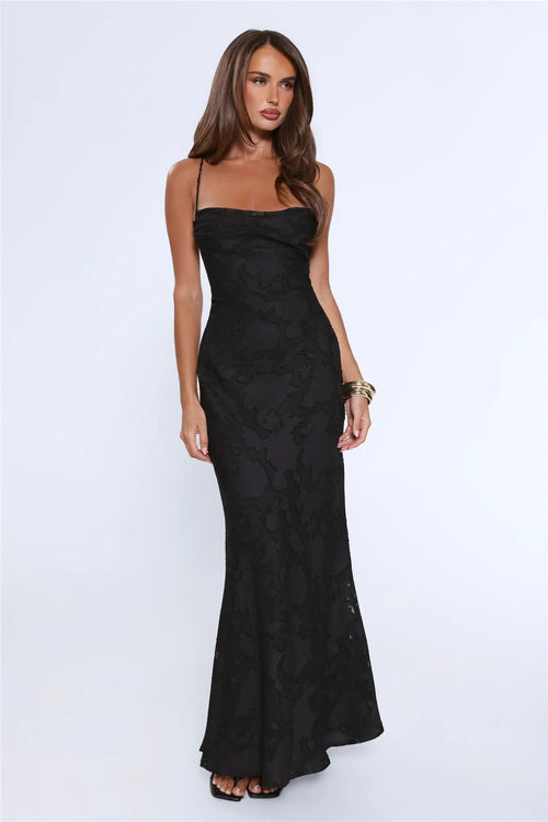 Bridge To Wonderland Maxi Dress  Black