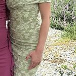 Botanical Embrace Off Shoulder Midi Dress Rose