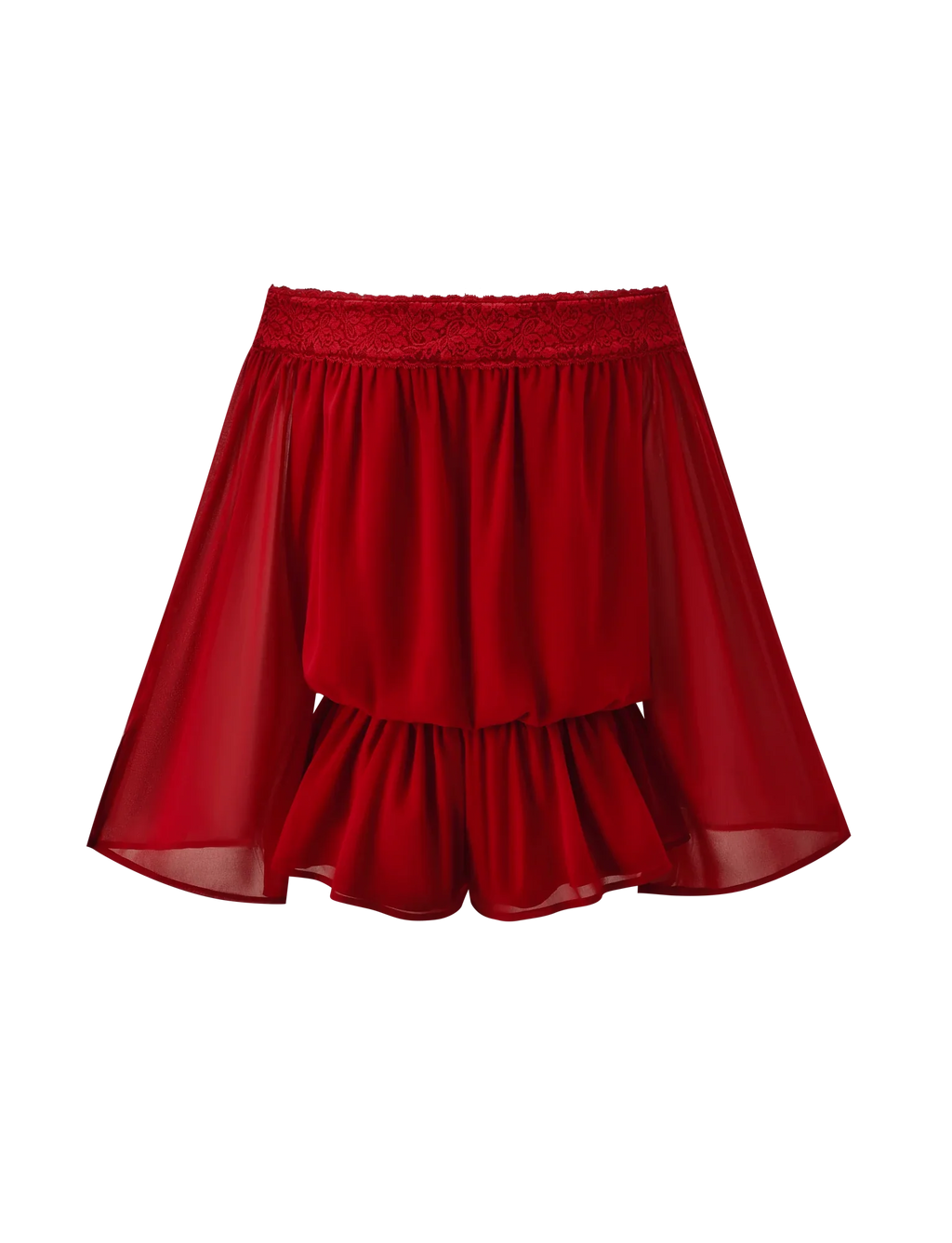 TESSIE PLAYSUIT - RED