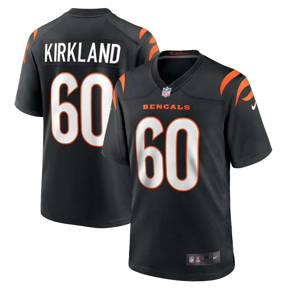 Jaxson Kirkland Cincinnati Bengals Nike Team Game Jersey -  Black