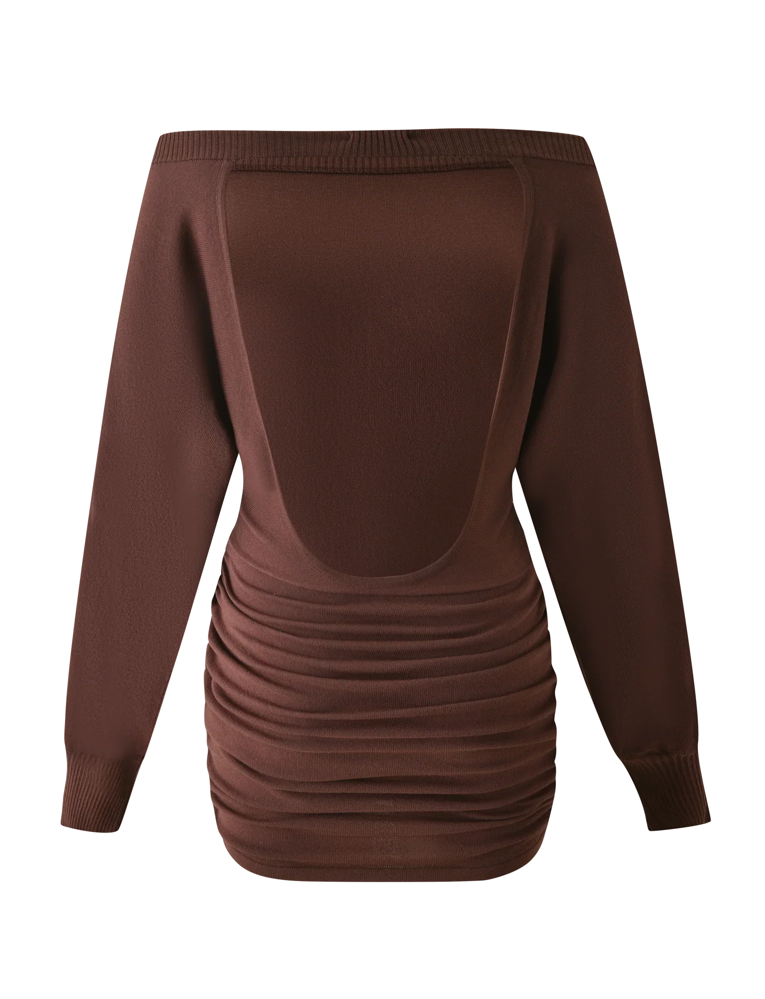 JANINE MINI DRESS - CHOCOLATE