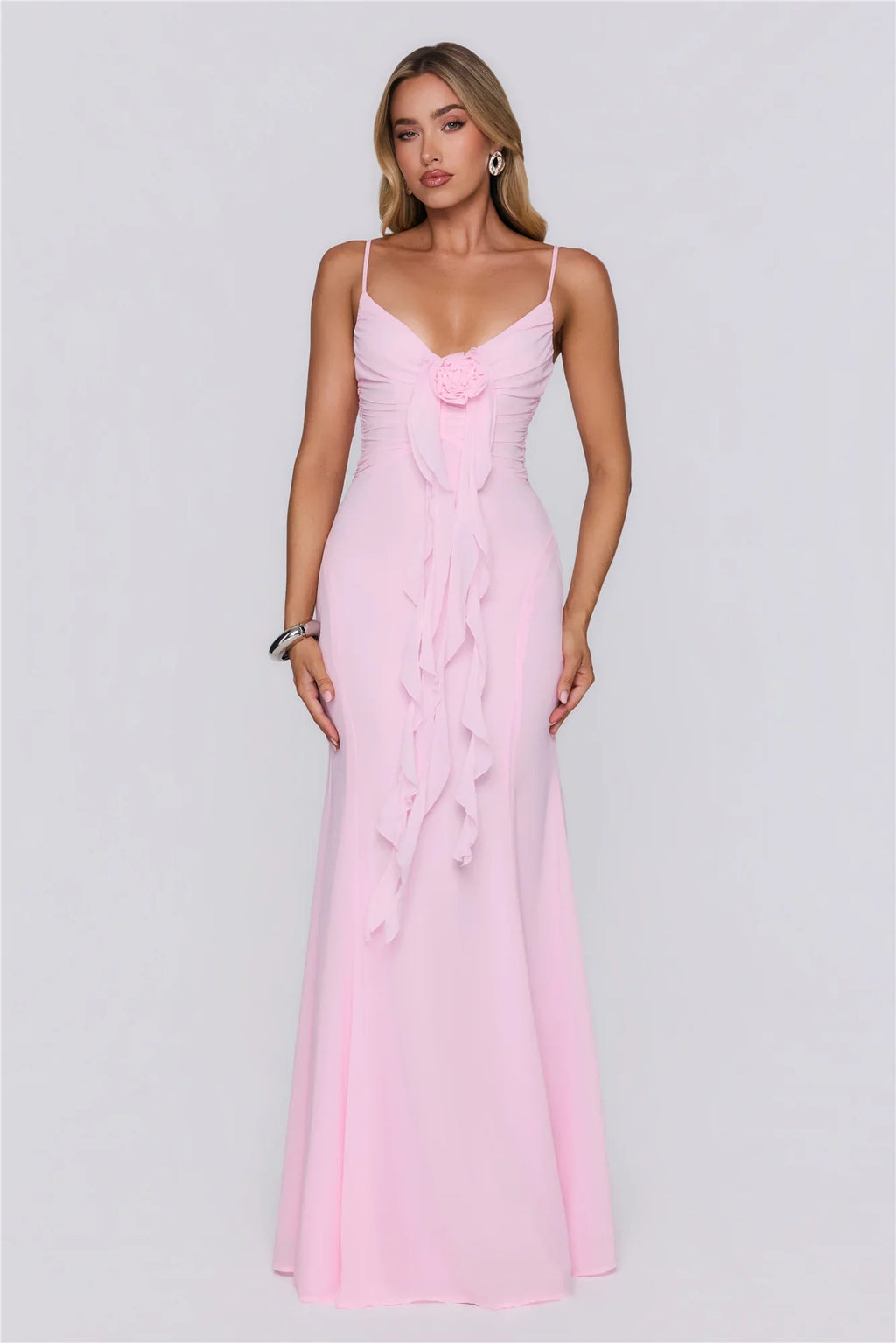 Dewy Dreams Maxi Dress Pink