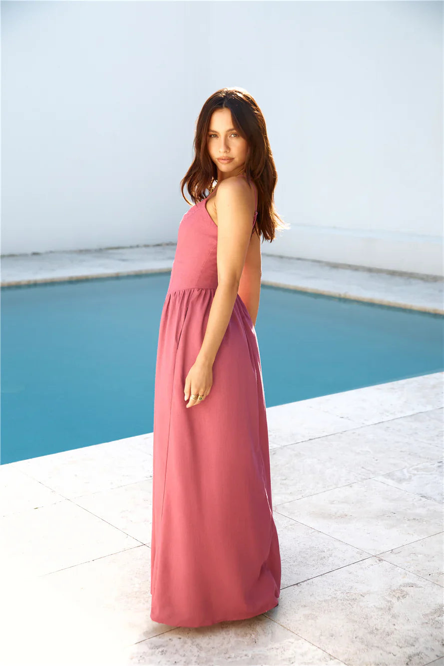Zephy Maxi Dress Rose