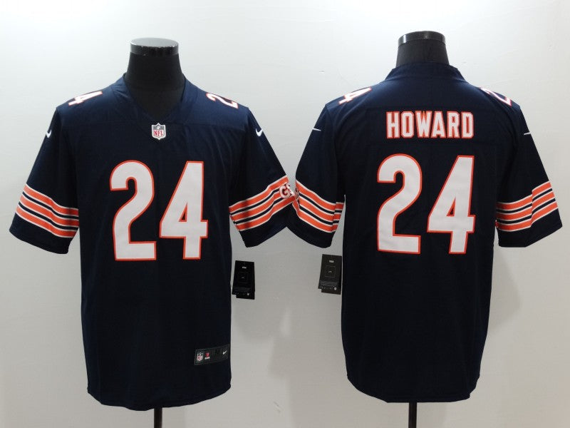 Men's Chicago Bears Jordan Howard #24 Navy Game Player Jersey1