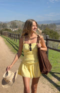 Milly Yellow Mini Dress