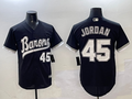 Men's Chicago White Sox Michael Jordan #45 Black Alternate Replica Team Jersey1