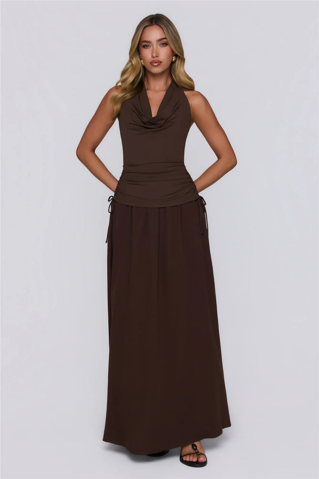 Studio Pretty Maxi Dress Brown