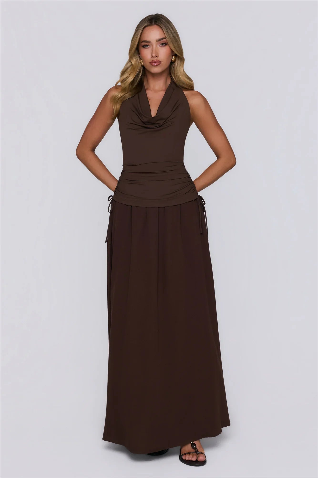 Studio Pretty Maxi Dress Brown