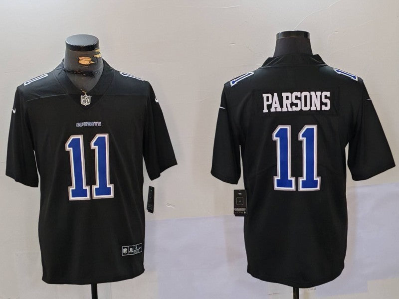 Men's Dallas Cowboys Micah Parsons Black Game Player Jersey1
