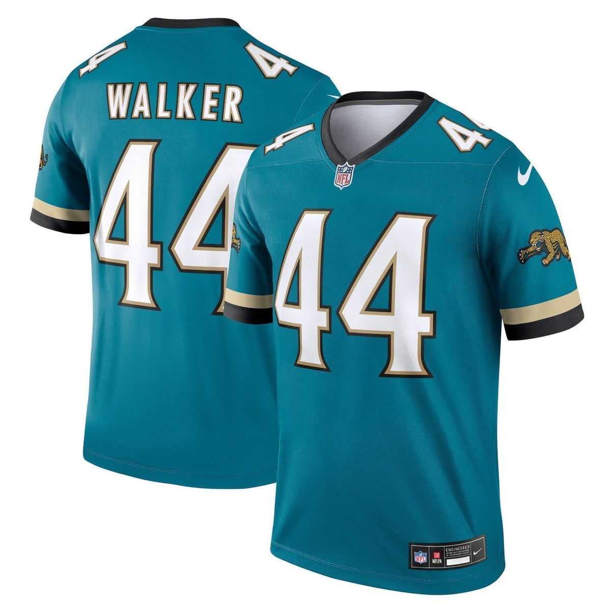 Travon Walker Jacksonville Jaguars Nike Prowler Throwback Legend Jersey - Teal