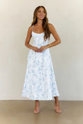 Starry Silence Midi Dress Blue