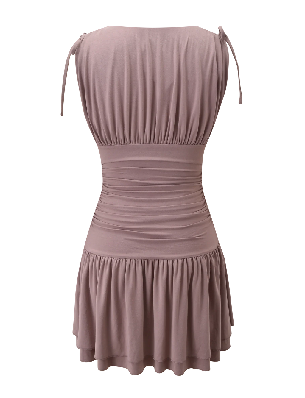 HALONA MINI DRESS - MOCHA