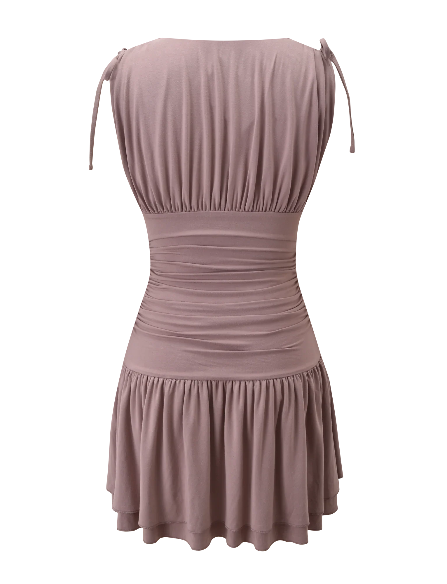 HALONA MINI DRESS - MOCHA