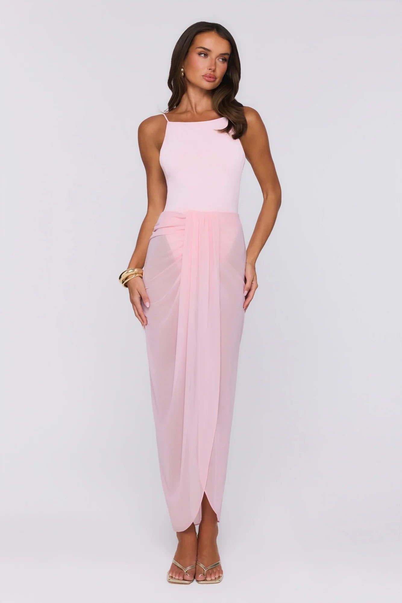 Sea Foam Dreams Maxi Dress Pink