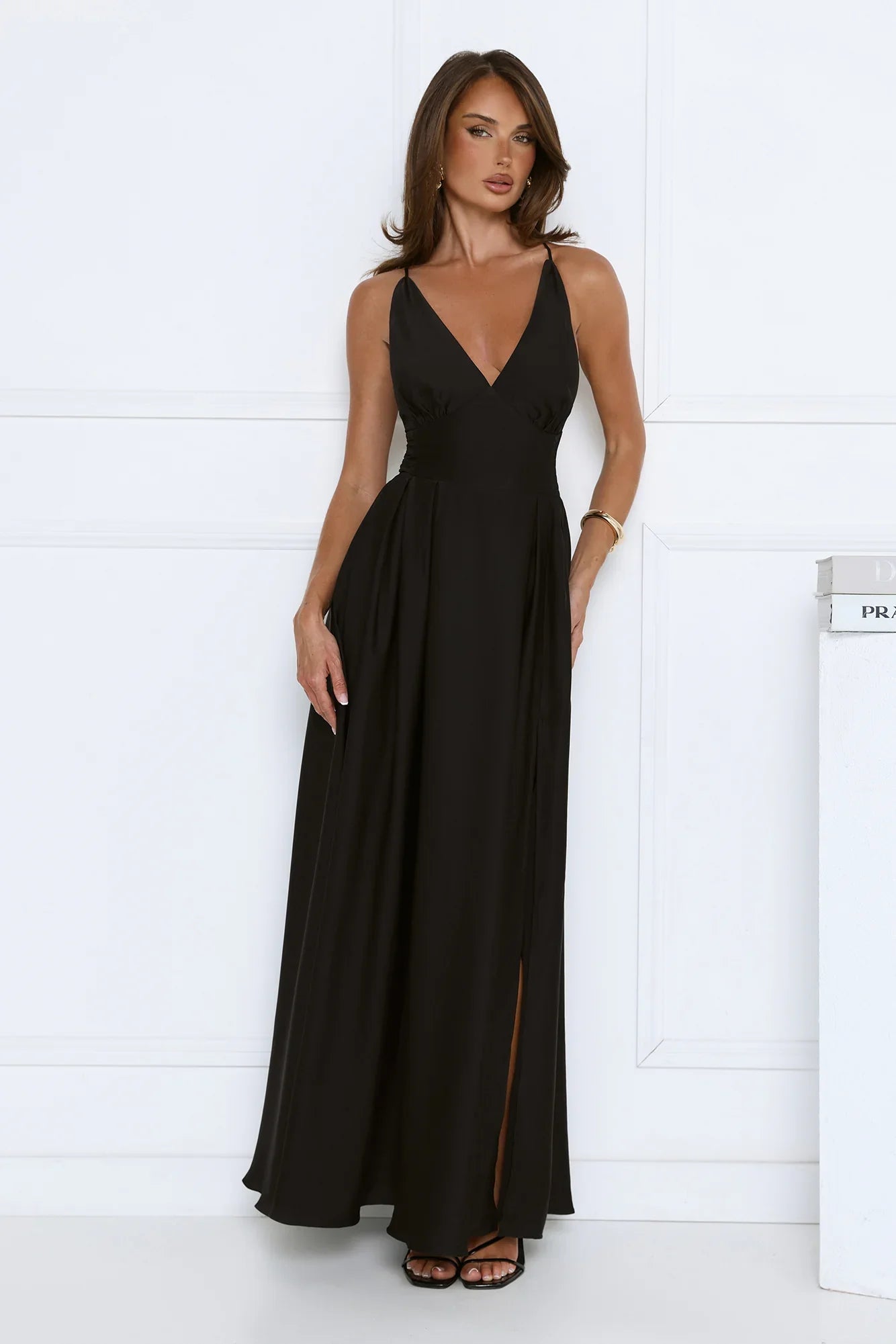 Secret Strolls Maxi Dress Black