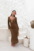 Leilani Maxi Dress Chocolate