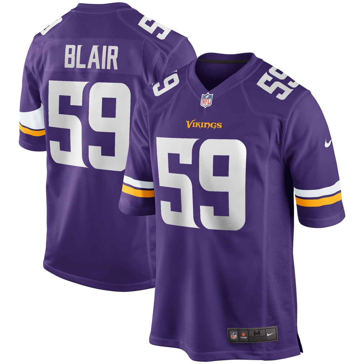 Matt Blair Minnesota Vikings Nike Game Retired   Jersey - Purple