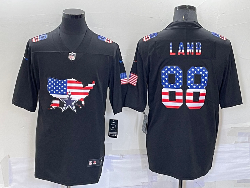 Men's Dallas Cowboys CeeDee Lamb #88 Black Game Team Jersey1