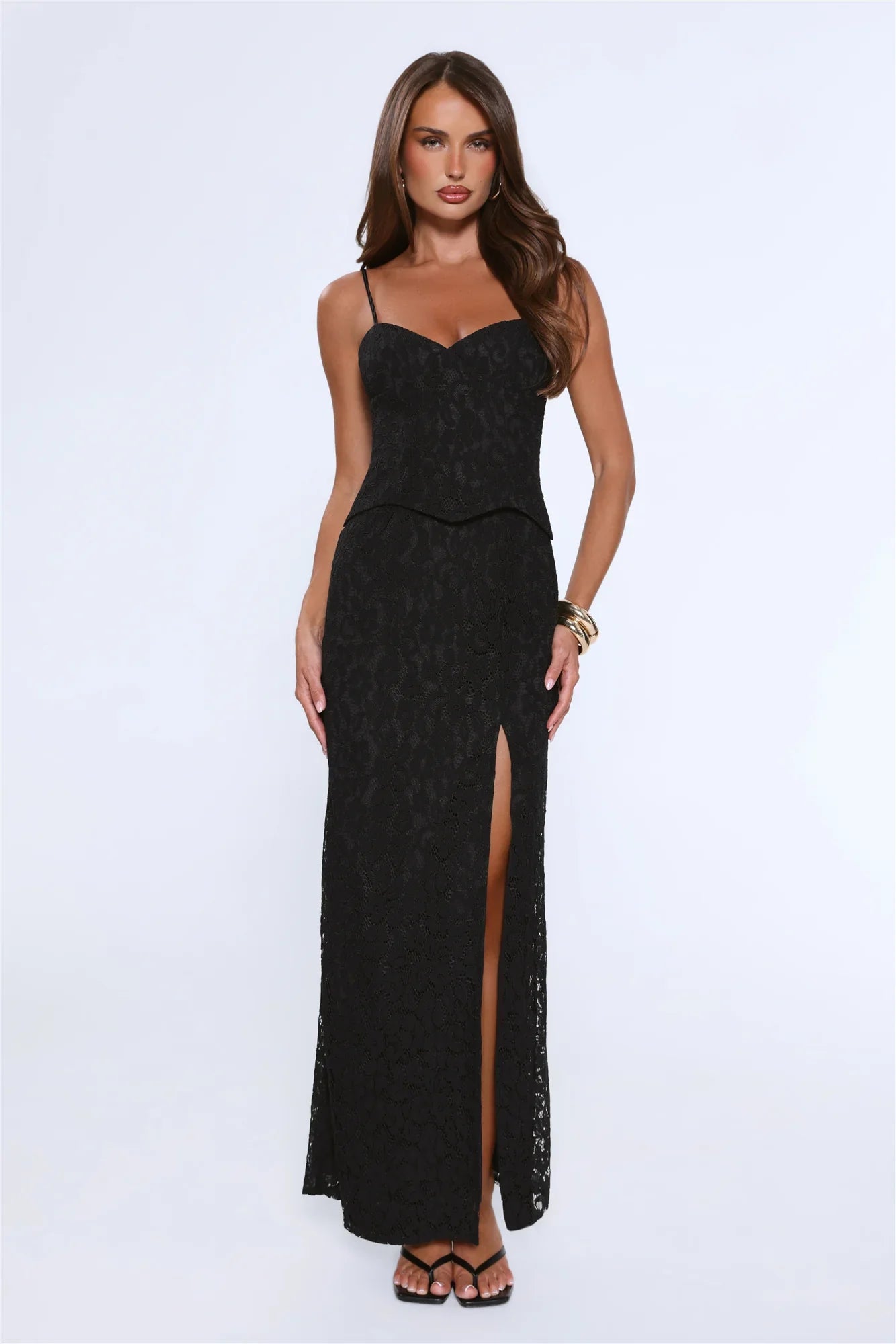 Blossom At Dusk Maxi Dress Black