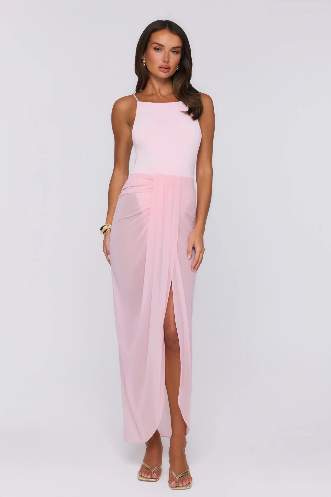 Sea Foam Dreams Maxi Dress Pink